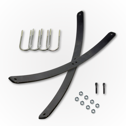 A Davey Motor Group Add-a-Leaf Kit with it's two leaf plates, U-bolts and bolts