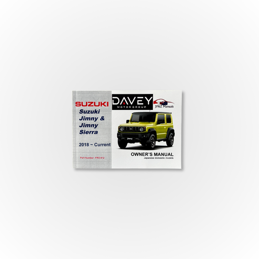 Davey Motor Group's Suzuki Jimny & Jimny Sierra Owner's Manual