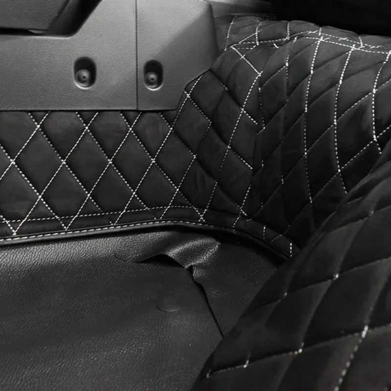 Load image into Gallery viewer, Close up of the suede Hard Cargo Deck Cover
