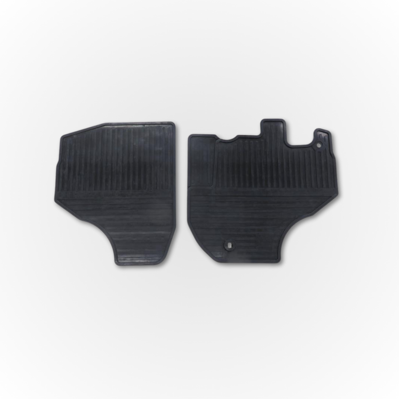 Load image into Gallery viewer, The Davey Motor Group Daihatsu Hijet Standard Floor Mats, shown in black rubber on a white background
