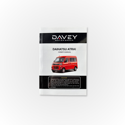 Davey Motor Group's Daihatsu Atrai Owner's Manual