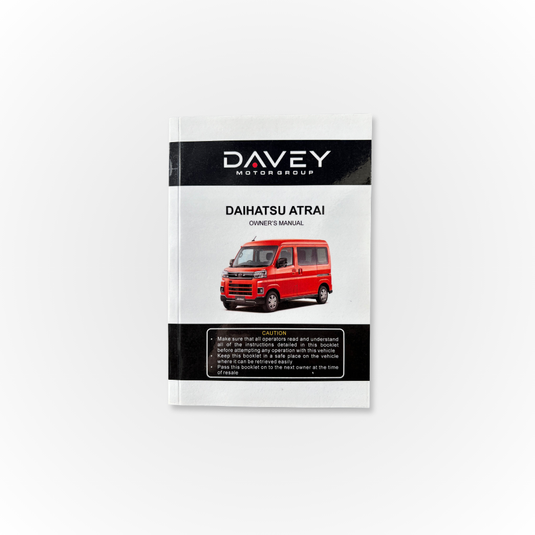 Davey Motor Group's Daihatsu Atrai Owner's Manual