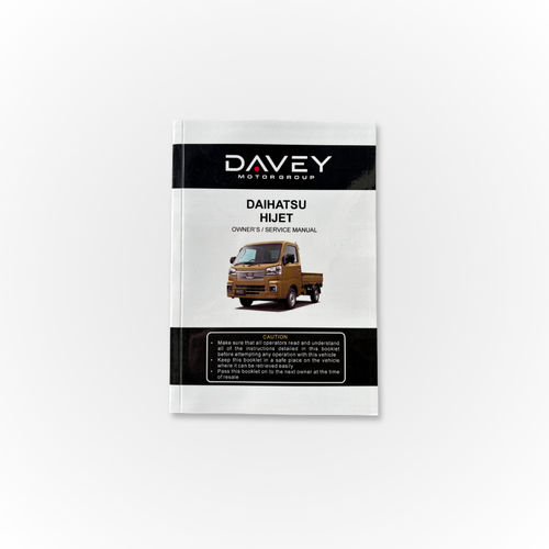 Davey Motor Group's Daihatsu Hijet Owner's Manual