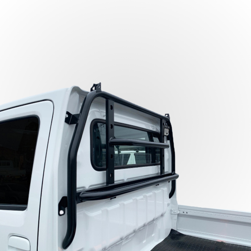 Load image into Gallery viewer, The Hard Cargo Guard shown on the back of a white Daihatsu Hijet
