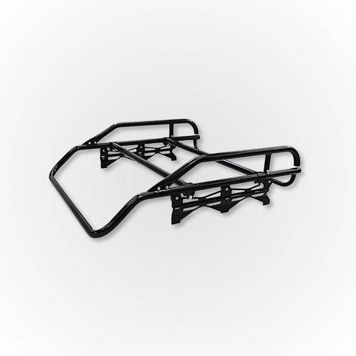 A black Hard Cargo Roof Rack Jumbo 