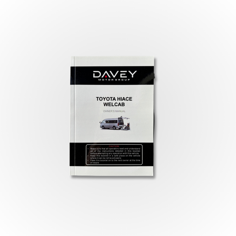 Load image into Gallery viewer, Davey Motor Group Toyota HiAce Welcab Owner&#39;s Manual
