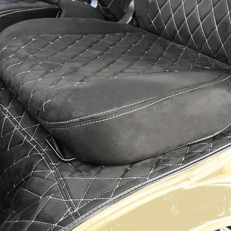 Load image into Gallery viewer, Close up of the suede Hard Cargo Seat Covers
