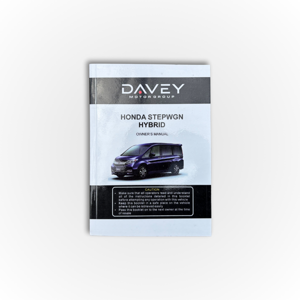 Honda Stepwgn Hybrid Owner's Manual – Davey Parts & Accessories
