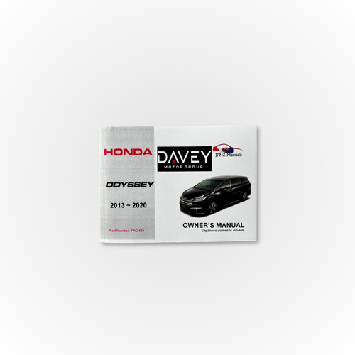 Davey Motor Group's Honda Odyssey Owner's Manual