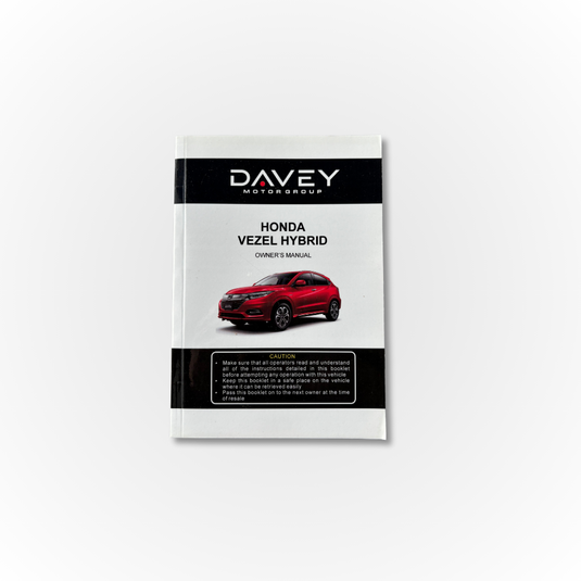 Davey Motor Group's Honda Vezel Hybrid Owner's Manual