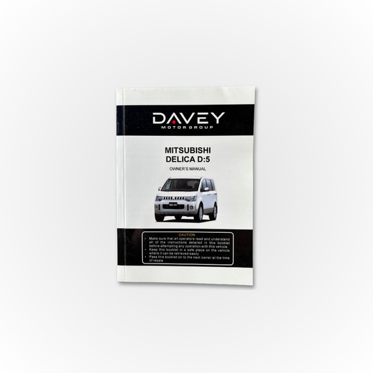 Mitsubishi Delica Owner's Manual