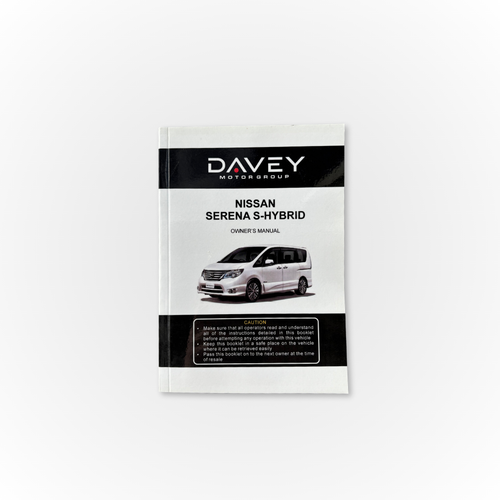 Davey Motor Group's Nissan Serena S-Hybrid Owner's Manual