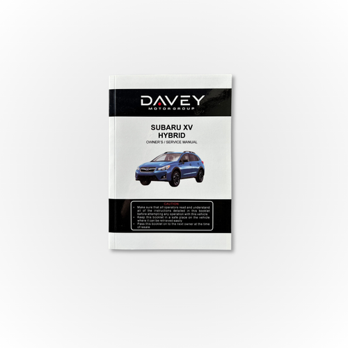 Davey Motor Group's Subaru XV Hybrid Owner's Manual