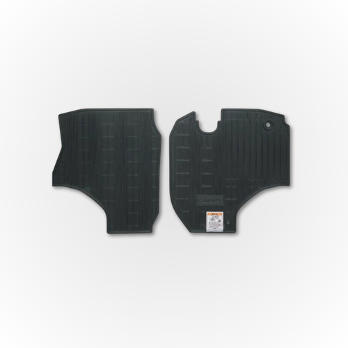 The Davey Motor Group Suzuki Carry Standard Floor Mats, shown in black rubber on a white background