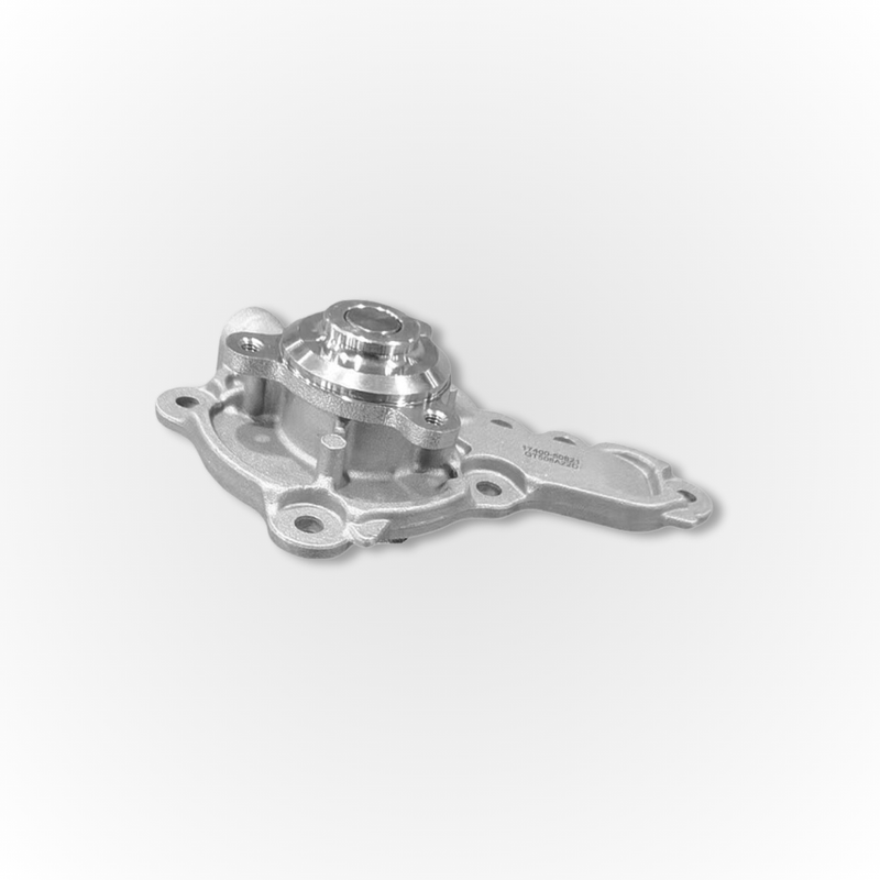 Load image into Gallery viewer, A Silver Water Pump shown from the side compatible with the Suzuki Carry
