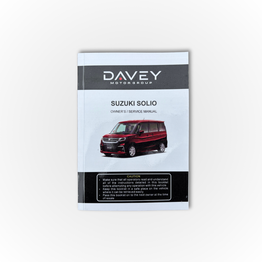 Suzuki Solio Owner's Manual