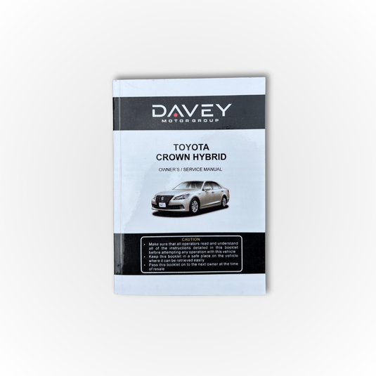Toyota Crown Hybrid Owner's Manual (2012 - 2018)