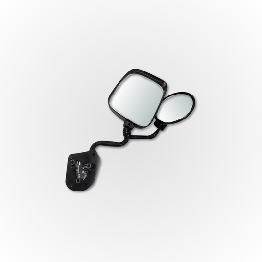 The Davey Motor Group Toyota HiAce Side Mirror shown from the front on a white background