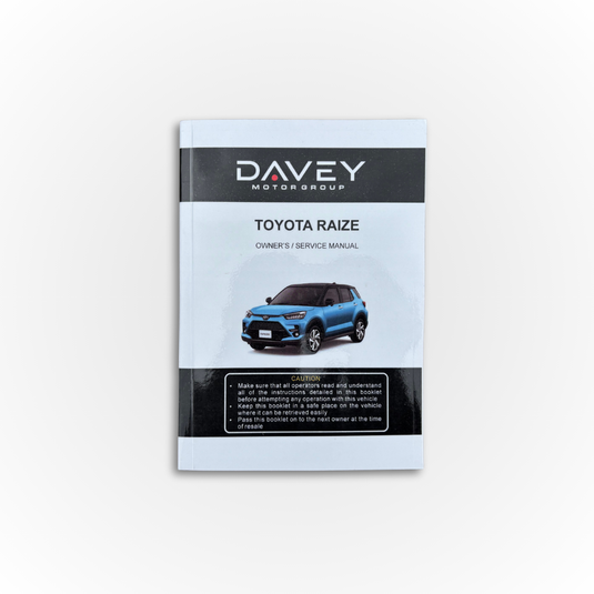 Toyota Raize Owner's Manual