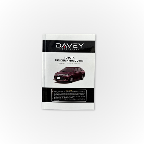 Davey Motor Group's Toyota Fielder Hybrid Owner's Manual from 2015-current