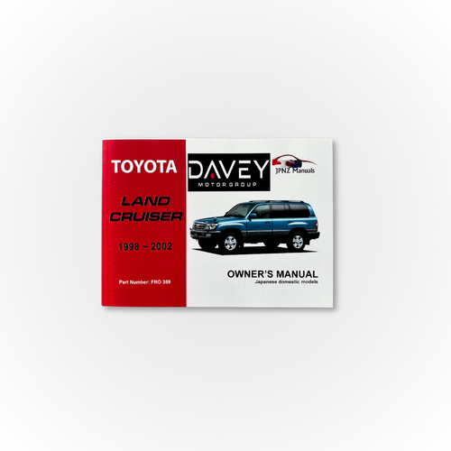 Davey Motor Group's Toyota Land Cruiser Owner's Manual