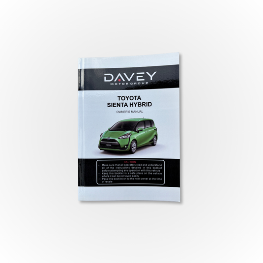 Davey Motor Group's Toyota Sienta Hybrid Owner's Manual