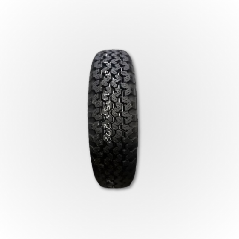 Load image into Gallery viewer, The Yokohama Geolandar shown from the front to see the tread pattern of the tyre clearly
